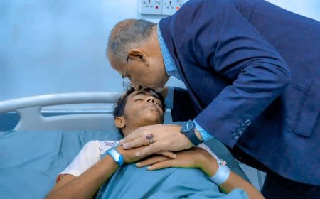الرئيس الزُبيدي يزور جرحى عملية “المستقبل الواعد” ويطمئن على أوضاعهم الصحية