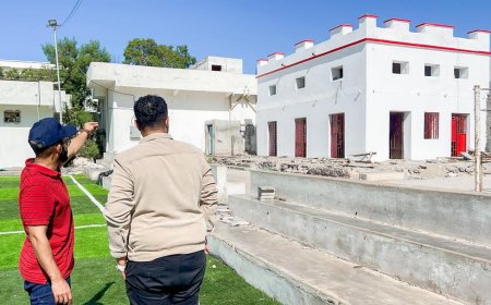 مدير صيرة يتفقد سير المشاريع المنفذة في نادي التلال بتمويل محلي