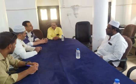 مدير عام تريم يلتقي قيادة مكتب مؤتمر حضرموت الجامع بالمديرية