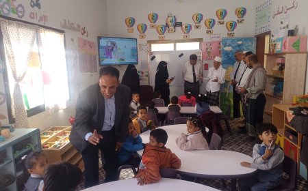 تدشين انطلاقة الفصل الدراسي الثاني للعام الدراسي 2025 /2026م بمدارس مديرية دوعن