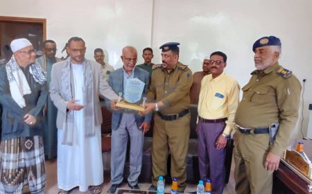 السلطة القضائية والسلطة المحلية بتريم تكرّم مدير السجن المركزي