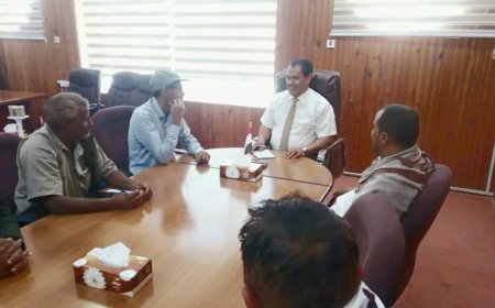 لقاء يناقش اوضاع النازحين في مديريات وادي وصحراء حضرموت