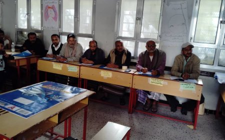 تدشين أعمال الدورة التدريبية لأعضاء لجان التطوير المدرسي بمديرية يهر