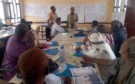 تدشين برنامج تدريبي نوعي لفرق التطوير المدرسي بمديرية تبن بدعم اليونيسيف والبنك الدولي