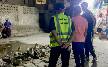 بن جرادي يطّلع على سير أعمال تأهيل شبكة المياه في مديرية صيرة  بعدن