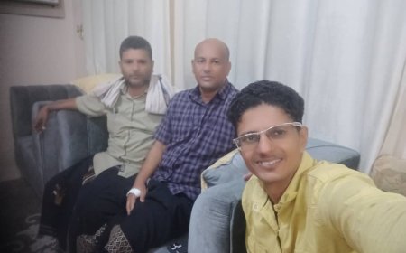 رئيس اتحاد الإعلام الرياضي بساحل حضرموت يطمئن على صحة الأستاذ صلاح العماري