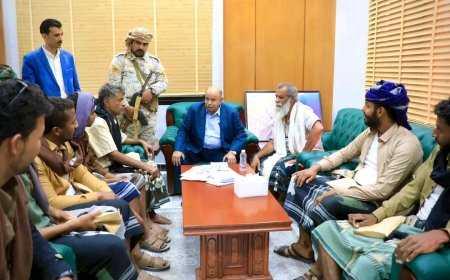 محافظ حضرموت يؤكد خلال لقائه عدد من الأسرى المفرج عنهم بفتح صفحة جديدة من التسامح والتعايش