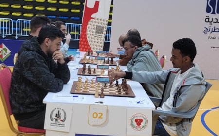 تضامن شبوة يواصل انتصاراته ويتغلب على نادي فلسطين في الجولة الخامسة من بطولة الأندية العربية للشطرنج