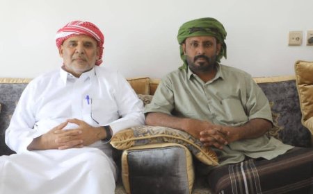 الشيخ بن حبريش يستقبل أمين عام مجلس حضرموت الوطني