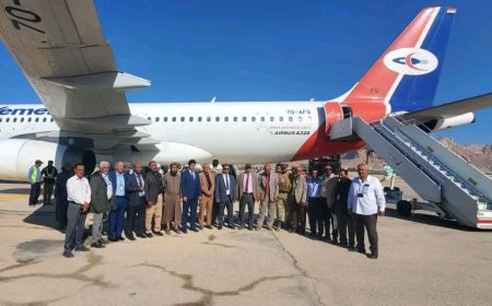 استئناف تشغيل الرحلات الجوية عبر مطار سيئون الدولي