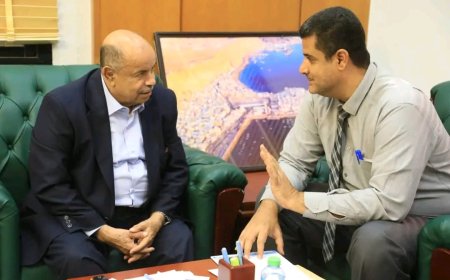 محافظ حضرموت يطلع على تجهيزات ربط سبعة آبار جديدة وإدخالها للخدمة استعدادا لشهر رمضان والصيف المقبل