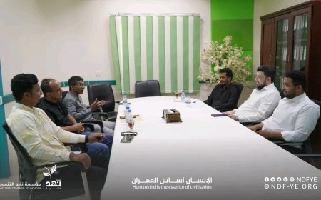 إدارة المستشفى الجامعي في زيارة لمؤسسة نهد التنموية لبحث التعاون الصحي