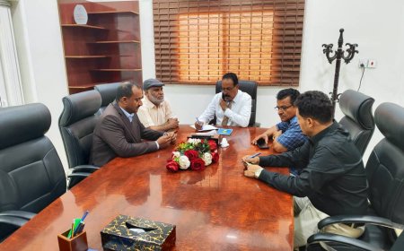 مدير عام قعطبة بكر الشاعري يلتقي برئيس مجلس إدارة صندوق صيانة الطرق