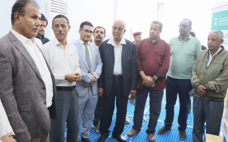 الوكيل العامري يدشن مشروع الاستجابة العاجلة لمكافحة الكوليرا في حضرموت الوادي والصحراء