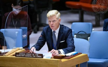 غروندبرغ أمام مجلس الأمن: الحوار السبيل لمعالجة قضية الجنوب ودفع عملية السلام في اليمن