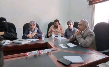 الشكلية يترٱس اجتماعا بعمداء ومديري المعاهد والموجهين للإشراف على الاختبارات العملية والنظرية بالمعاهد التقنية والمهنية بالعاصمة عدن