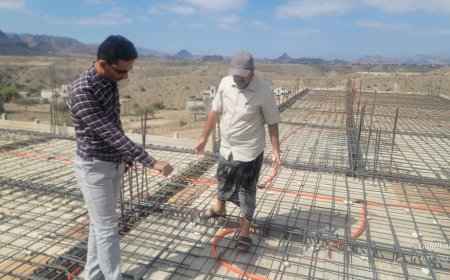 لحج.. مدير عام المسيمير يتفقد سير العمل في مشاريع تعليمية وخدمية بالمديرية