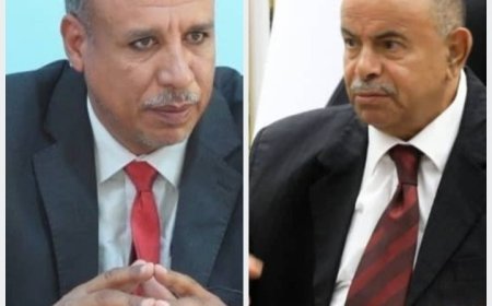 مدير عام مديرية السوم السماحي يهنئ ويبارك للأستاذ سالم الخنبشي محافظ محافظة حضرموت تعيينه في مجلس القيادة الرئاسي