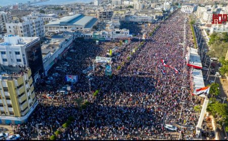 مليونية ضخمة بالعاصمة عدن تؤكد دعمها الكامل للمجلس الانتقالي كحامل سياسي لقضية شعب الجنوب