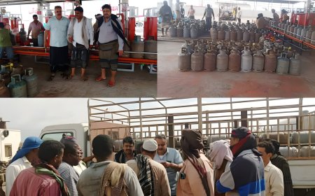 المعلم وشيخ ومحوّل يزورون محطة تعبئة الغاز بالكود للإشراف على توزيع مادة الغاز بزنجبار وشقرة