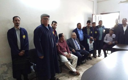 عميد المعهد العالي للقضاء يطّلع على سير التطبيق العملي لطلاب المعهد بمحكمة الشيخ عثمان الابتدائية