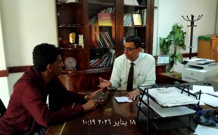 لقاء ودي يجمع مدير عام مكتب الصحة بلحج مع مدير عام الحوطة لمناقشة الأوضاع الصحية بالمديرية