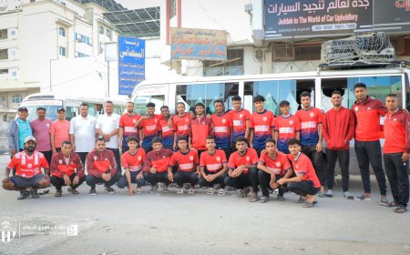 بعثة شعب حضرموت تنطلق إلى لودر لإقامة المعسكر الإعدادي للفريق الأول