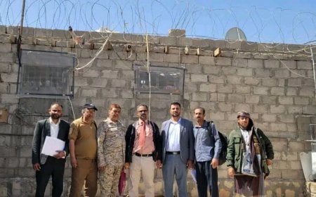 نيابة استئناف المنطقة العسكرية الثالثة تنفذ نزولًا ميدانيًا مفاجئًا للتفتيش على أماكن الحجز والتوقيف بمحافظة مأرب