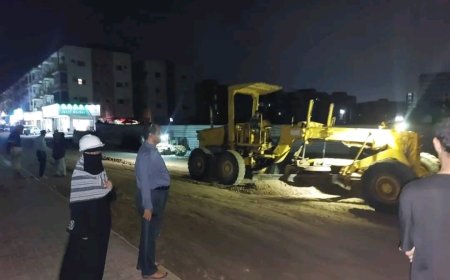 انطلاق أعمال ترميم مدخل إنماء بالبريقة ضمن مشروع تحسين السلامة المرورية في عدن