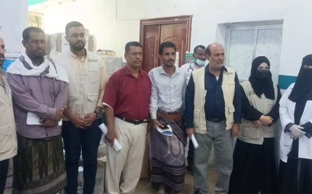 تدشين العمل رسميًا بالمركز الصحي بالكود لاستقبال حالات الإسهالات المائية الحادة بأبين