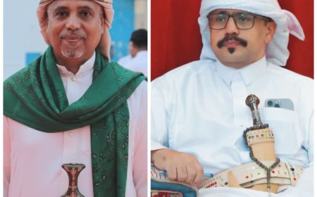 شيخ قبيلة آل بن عباد الكندي يهنئ الشيخ سلطان بن زايد التميمي بتعيينه مديرًا عامًا لفرع مصلحة شؤون القبائل بوادي وصحراء حضرموت