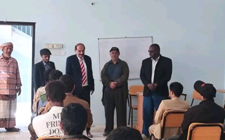 شبوة.. الوكيل الدغاري يدشن امتحانات المعهد التقني الصناعي