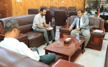 الوكيل العامري يطلع على الإجراءات المتخذة لدراسة الإدارة المتكاملة للموارد المائية في وادي حضرموت