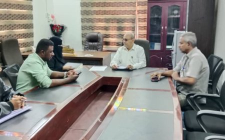 اثناء لقاءه بعمادة كليةالعلوم الإدارية.. مدير عام تبن يؤكد أن التعليم الجامعي ركيزة التنمية البشرية