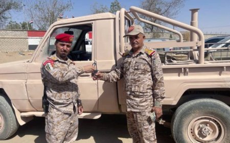 الشرطة العسكرية بمأرب تسلّم طقمًا عسكريًا تابعًا للمنطقة العسكرية الأولى