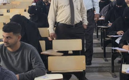 أنطلاق أمتحانات الفصل الدراسي الاول  بكلية العلوم الإدارية  بجامعة عدن