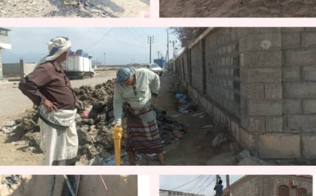 فرق اتصالات أبين تواصل أعمال الصيانة الطارئة لشبكة الهاتف الثابت والإنترنت في شقرة واحور