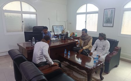 مدير عام رضوم يناقش مع المدير التنفيذي للصندوق الاجتماعي للتنمية التدخلات التنموية القادمة بالمديرية