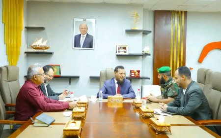 محافظ عدن يطّلع على أداء وحدة حماية الأراضي ويؤكد أهمية حماية الممتلكات وتسهيل معاملات المواطنين