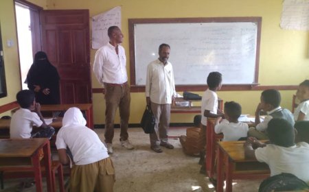 القائم بأعمال مدير تربية خنفر يتفقد سير العملية التعليمية بعدد من مدارس جعار