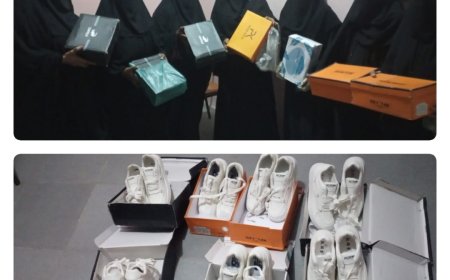 مؤسسة صدى للإغاثة والتنمية تنفذ لفتة إنسانية بدعم عضواتها المتطوعات بتوزيع أحذية جديدة