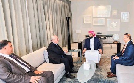 المحرّمي يلتقي مستشار رئيس مجلس القيادة الرئاسي عبد العزيز المفلحي