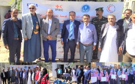 تعز.. تدشين مشروع تأهيل شبكة مياه جولة افتهان بحي النهضة والطاقة الشمسية لبئر الجشاش