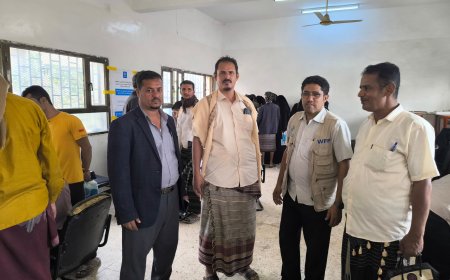 برنامج الأغذية العالمي يواصل تنفيذ المرحلة الأخيرة من مشروع المساعدات الغذائية الطارئة في مديرية ردفان