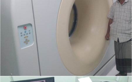 بالتعاون مع شركة ناتكو اختتام الدورة التدريبية لفنيي الأشعة المقطعية بهيئة مستشفى الرازي بأبين 