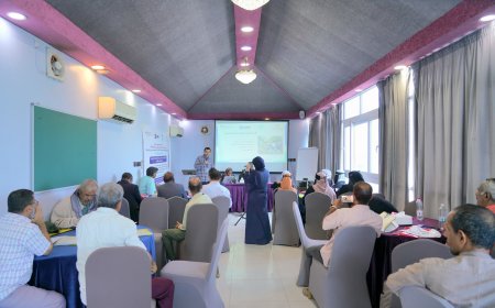 تنفيذ ورشة تعريفية لتعزيز الأمن الغذائي والزراعة المستدامة لمزارعي مديرية لبعوس في محافظة لحج