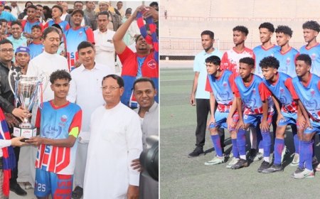 مجلس تنسيق اندية حضرموت الوادي يهنئ نادي سيئون بتتويج فريق الناشئين لكرة القدم بطلا لأندية حضرموت الوادي