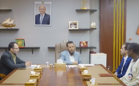 محافظ عدن يبحث مع بعثة الصليب الأحمر سُبل تعزيز التعاون المشترك
