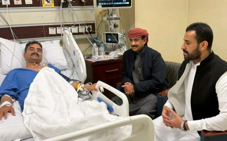 المحافظ بن الوزير يطمئن على صحة العميد علي الجبواني