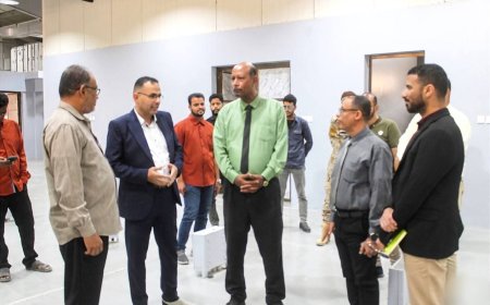 باجابر يطلع على التجهيزات النهائية لاختتام مشروع تطوير قسم التبريد والتكييف وتدشين الطاقة المتجددة